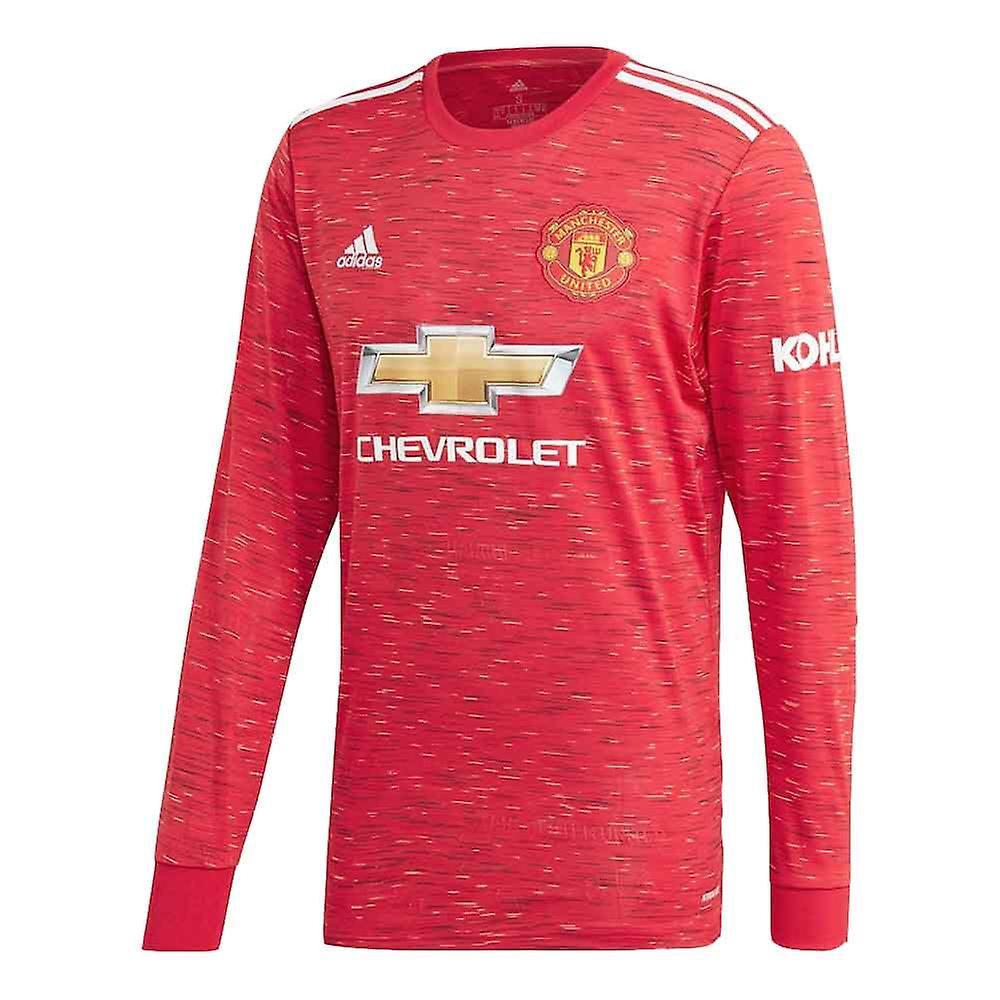 2020-2021 Man Utd Adidas Home Long Sleeve Shirt Red XXXL 48-50 inch Chest