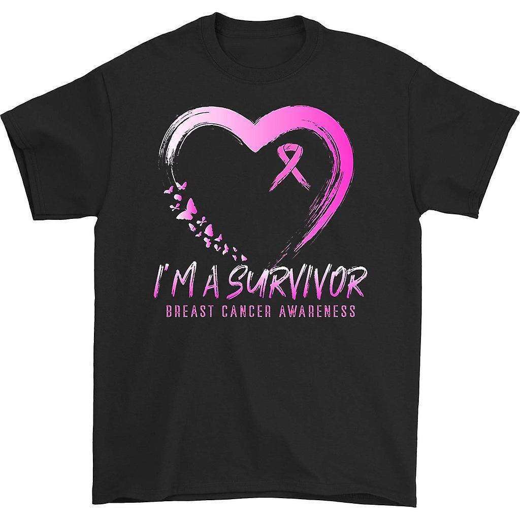 HISHARK I'm a survivor t-shirt black