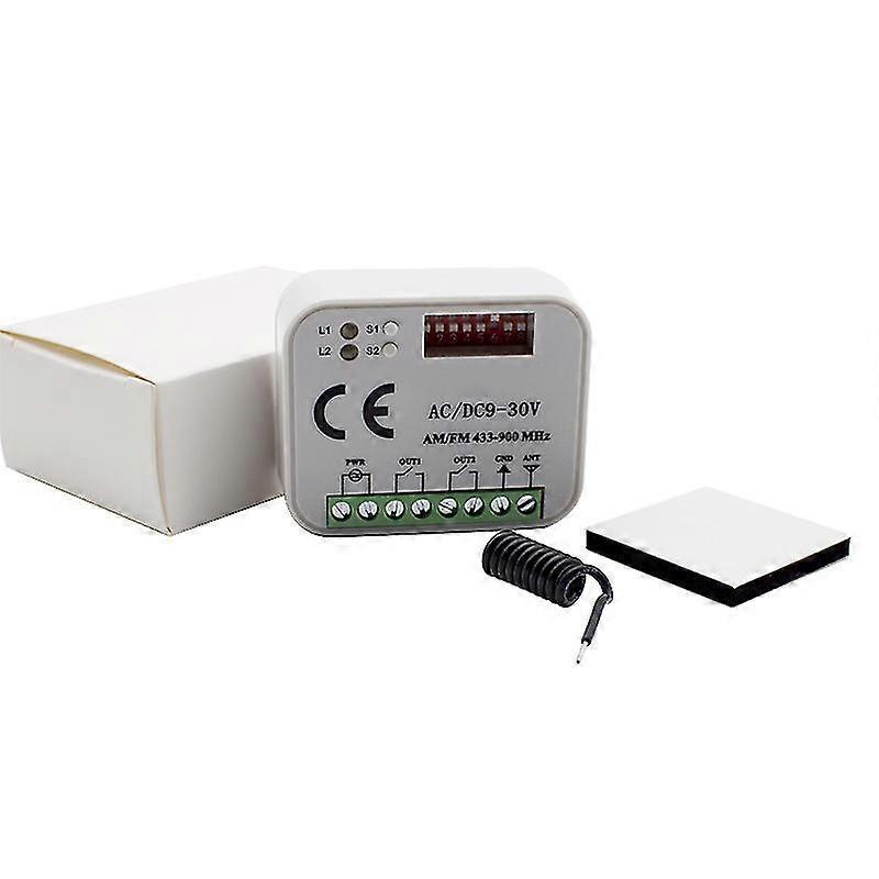 For LIFTMASTER RX Multi Frequency Garage Door Remote Receiver 2 Channel Controller Switch 300-868MHz 433mhz 868 MHz Transmitter JKW Receiver White