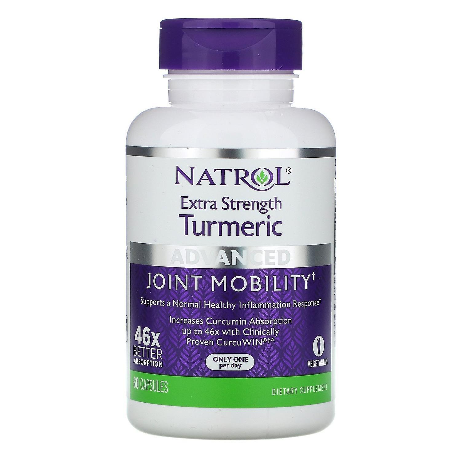 Natrol, Extra Strength Turmeric, Advanced, 60 Capsules