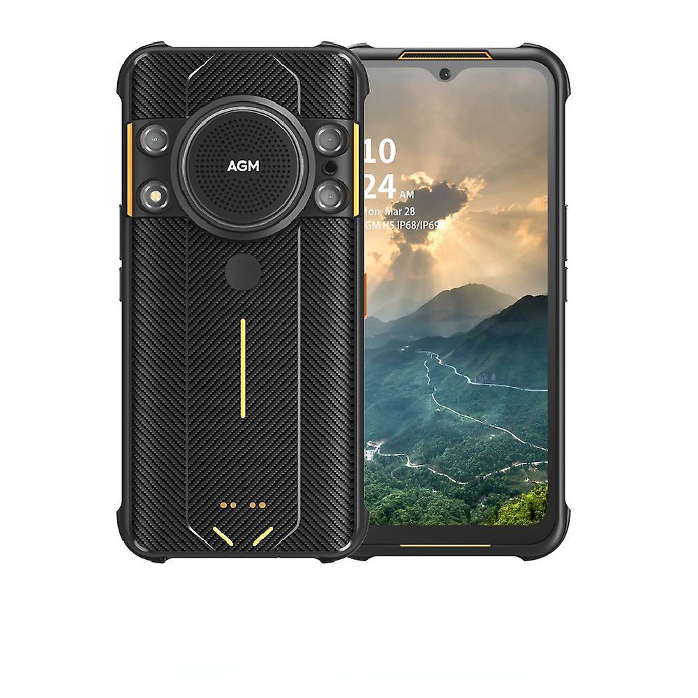 AGM H5 Rugged Smartphone Android12 NFC 4GB+128GB IP68/IP69K Waterproof Night Vision Black