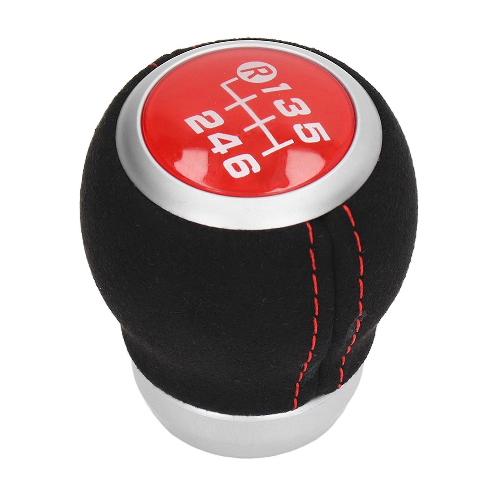 Red Gear Shift Knob Subaru 6 Speed Gear Shift Knob Manual Shifter Head Automotive Body Parts Replacement compatible with Subaru Red