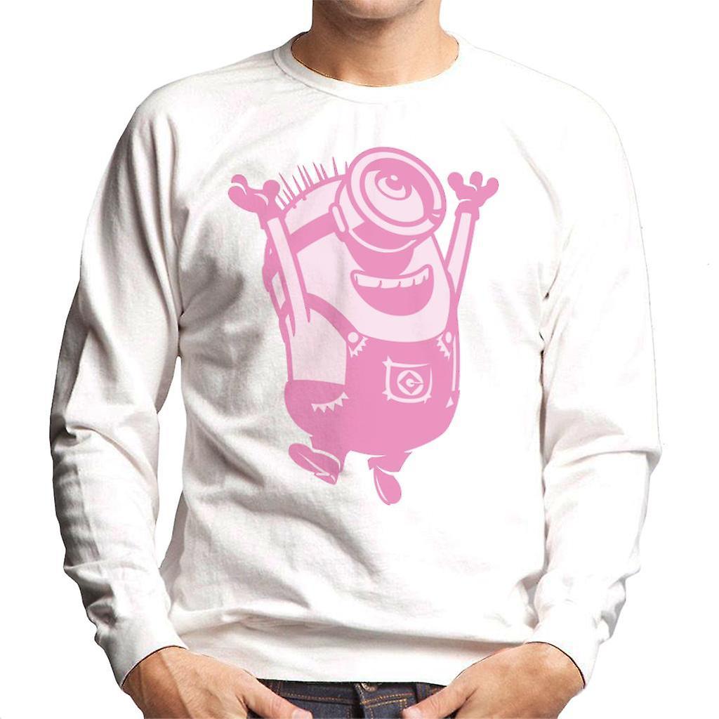 Despicable Me Minion Jumping Men's Sweatshirt White Small