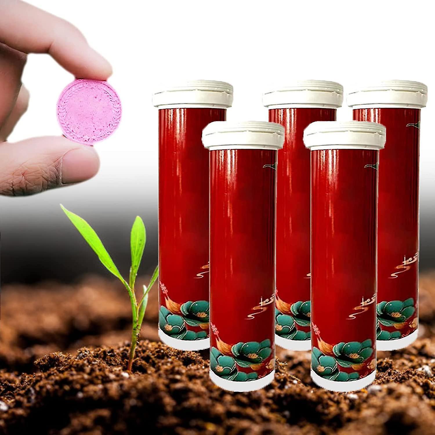 Tianzun Home Gardening Universal Slow-release Tablet Organic Fertilizer, Concentrated All-purpose Fertilizer Ease Plant Food 5pcs