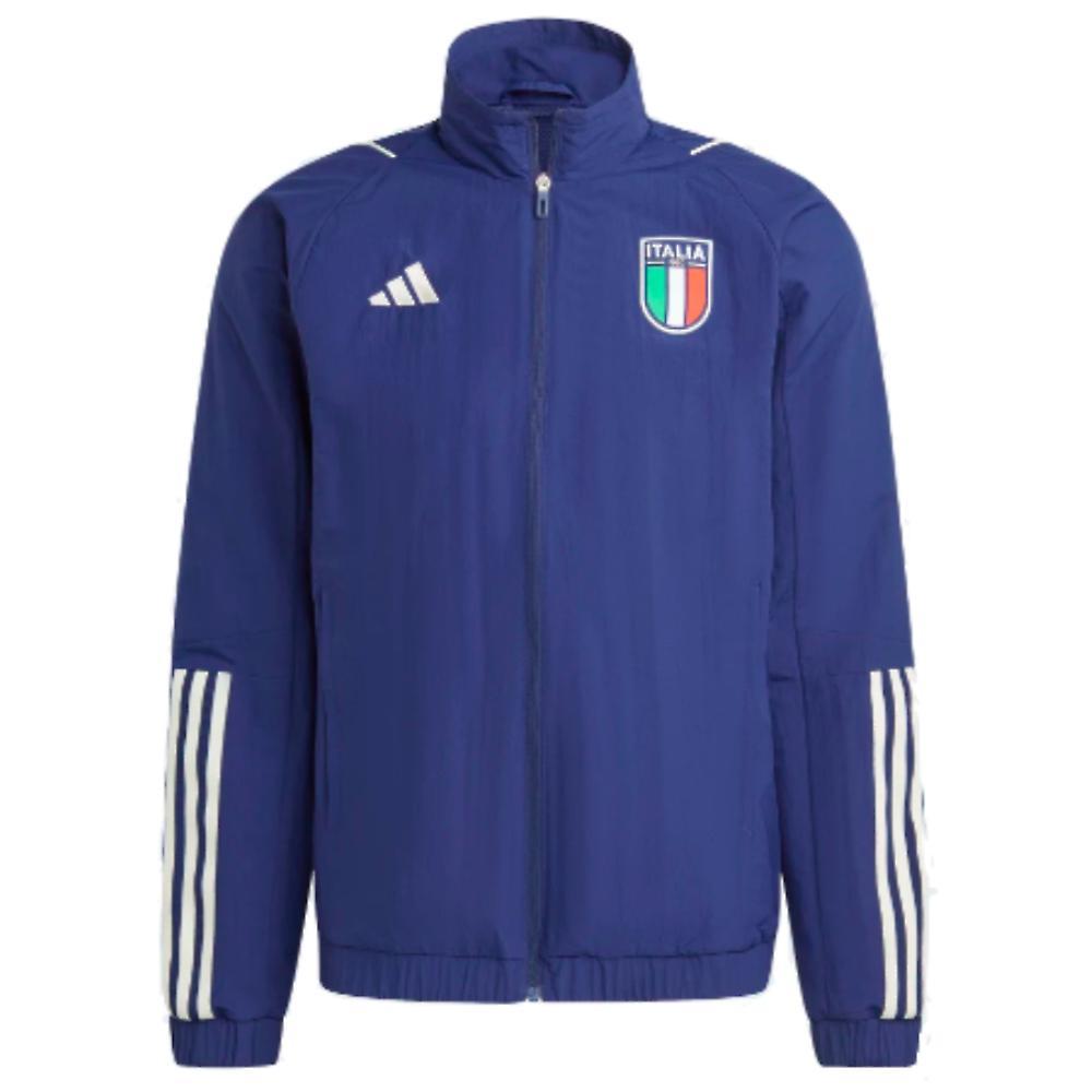 Adidas 2023-2024 Italy Presentation Jacket (Dark Blue) Navy XXL 46-48 inch Chest