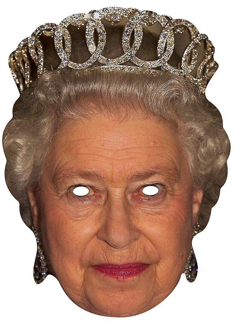 Royal Family Masks Queen Elizabeth II Royal Single Card Party Fancy Dress Mask