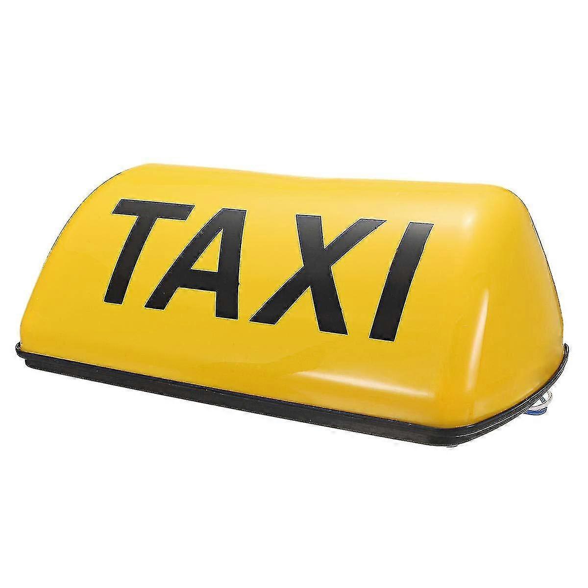 Aodai 12v Waterproof Top Sign Magnetic Meter Cab Lamp Light Led Taxi Signal Lamp - Yellow-3