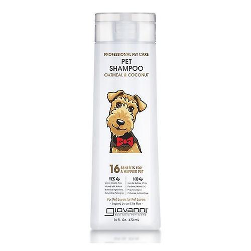 Giovanni Cosmetics Professional Pet Shampoo, Oatmeal & Coconut 16 Oz (Pack of 1)