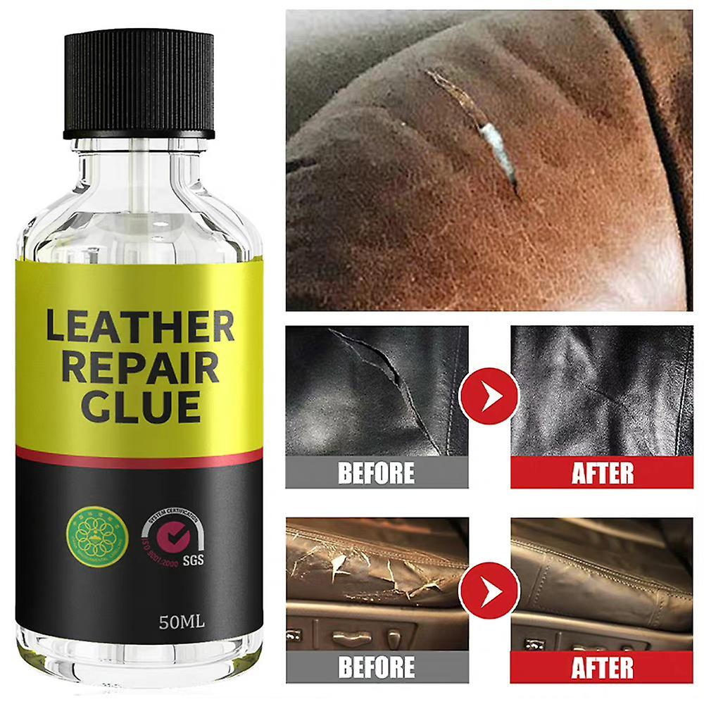 Waytogo Magic Leather Repair Glue, Quick Bonding Fast Dry Glue, Reinforcing Adhesive Flexible Fixing Glue Liquid, Speed Fix For Sofa Clothes Car Se...