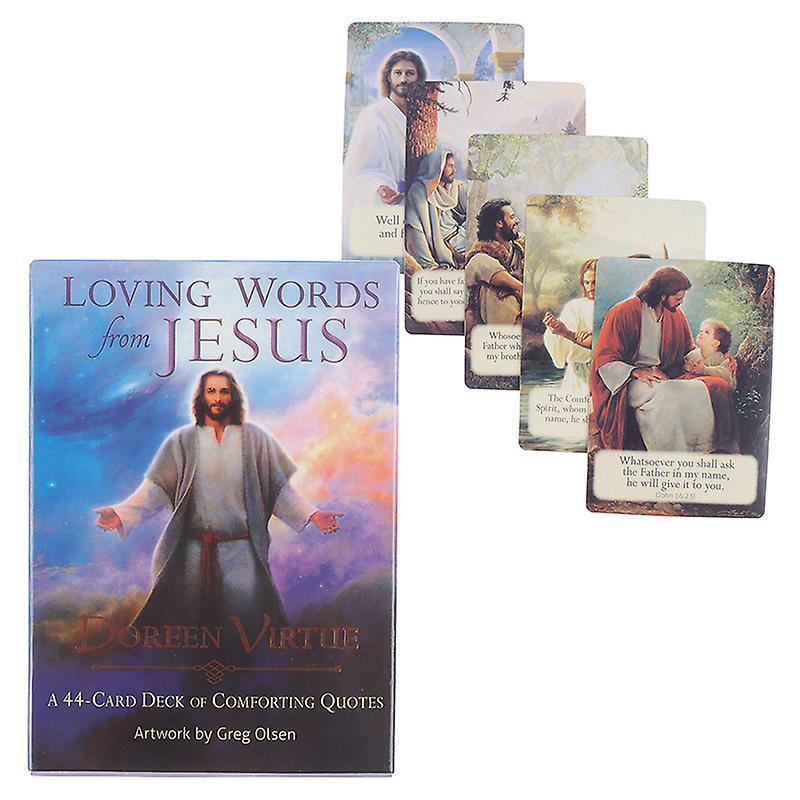 Unbrand Loving Words From Jesus Oracle Cards Tarot Prophecy Divination Party Board Game Multicolor 1Box