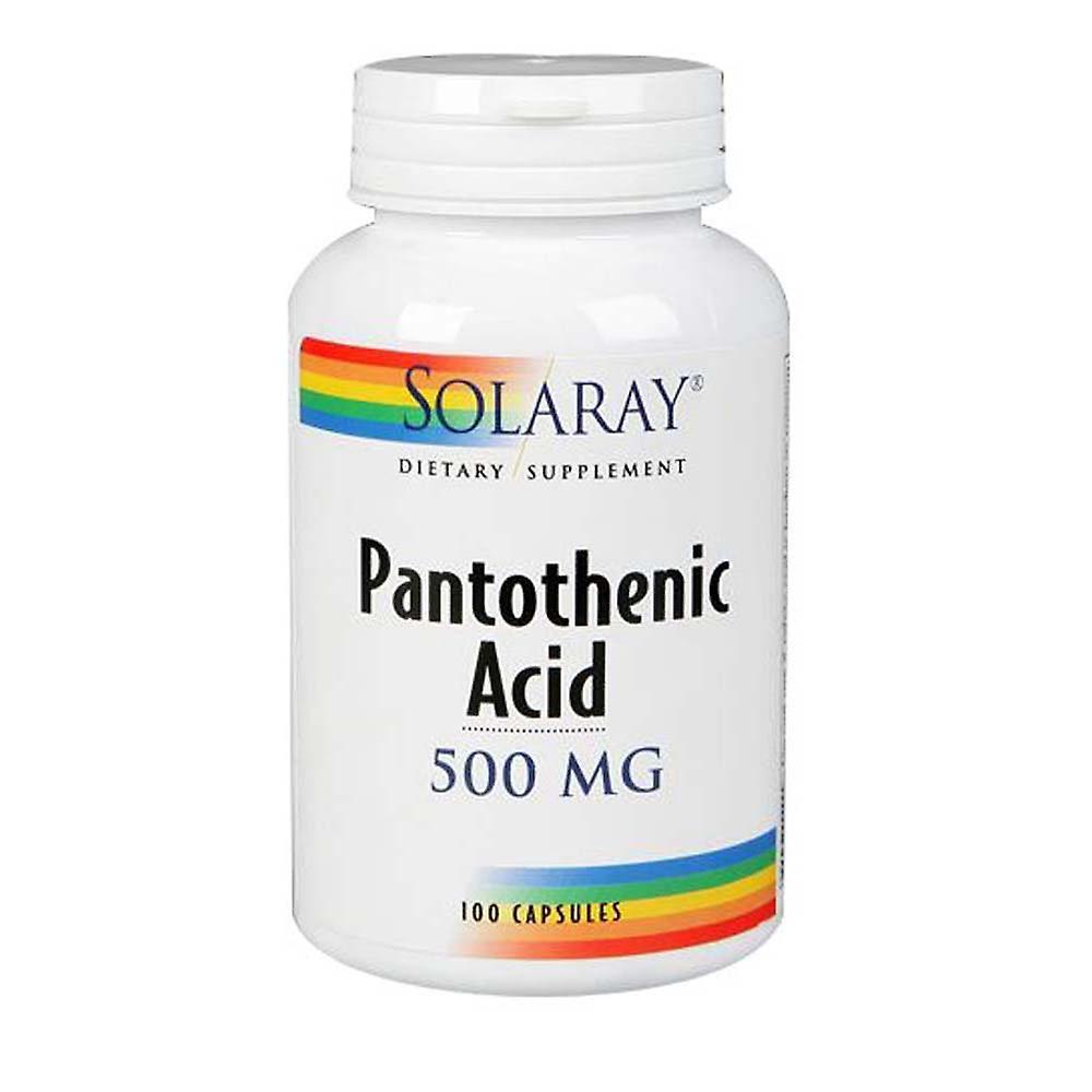 Solaray Pantothenic Acid, 500 mg, 250 Caps (Pack of 1)