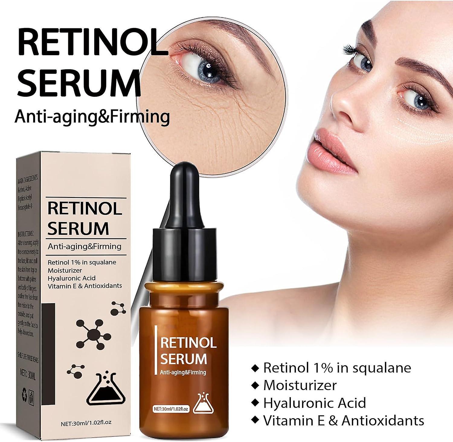 Fongwan Retinol Anti Aging Face Serum, Wrinkle Repair Skin Plumping Retinol Serum, SkinCare Anti-Aging Facial Serum for Fine Lines & Dull skin 5pcs...