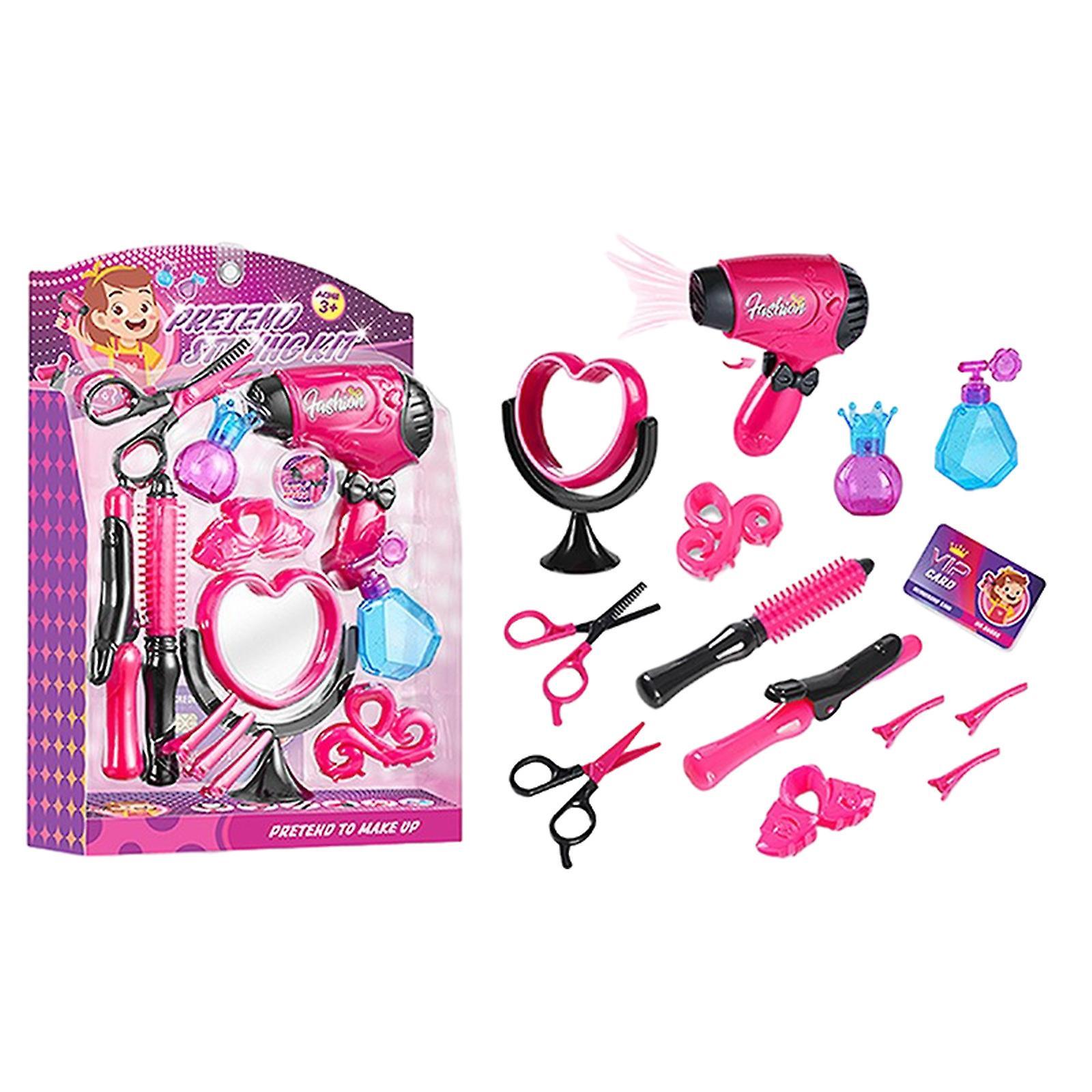 Taishh Hair Salon Toys For Girls, Play House Hairdressing Toys Set For Girls, Salon Hairdressing Electric Hair Dryer, Dressing Up Play House Toy Gi...