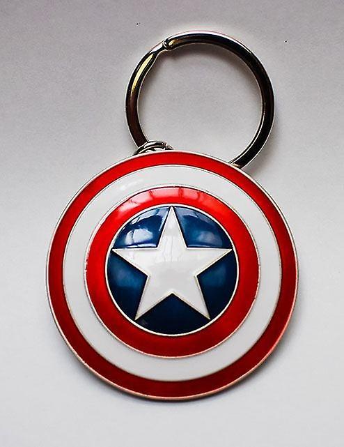 Semic Marvel Comics Metal Keychain Captain America Shield