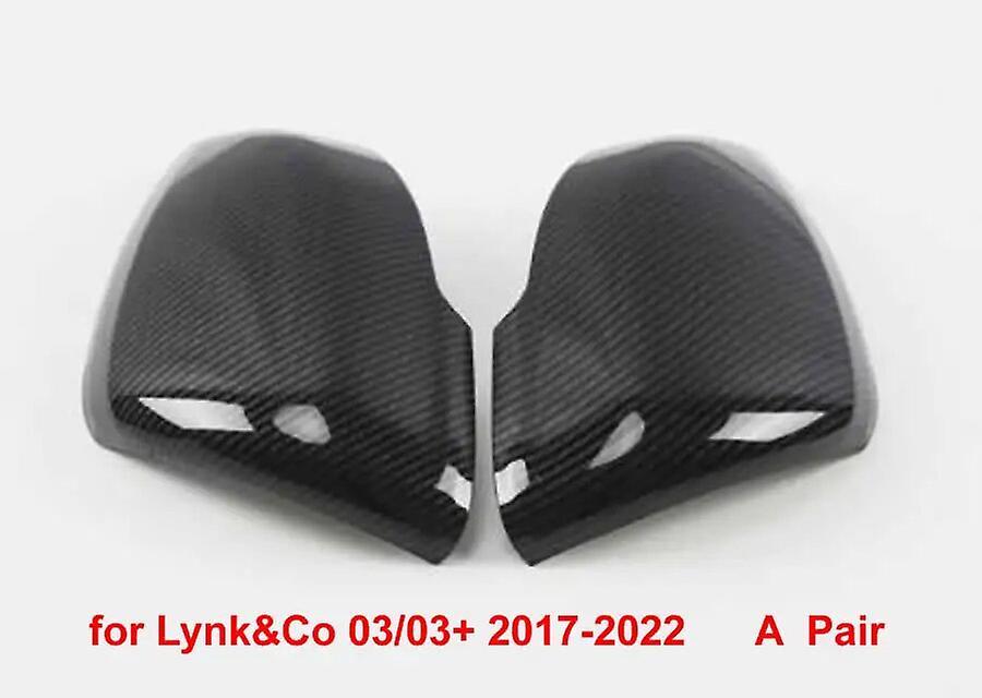 Redkid 1 Pair For Lynk&co 01 02 03/03+ 05 Car Outer Rearview Mirrors Cover Side Rear View Mirror Shell Housin Carbon Fiber 03 2017-2022