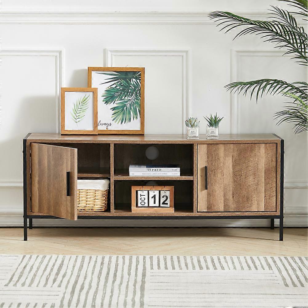 Living And Home Livingandhome Rustic Metal Frame TV Stand