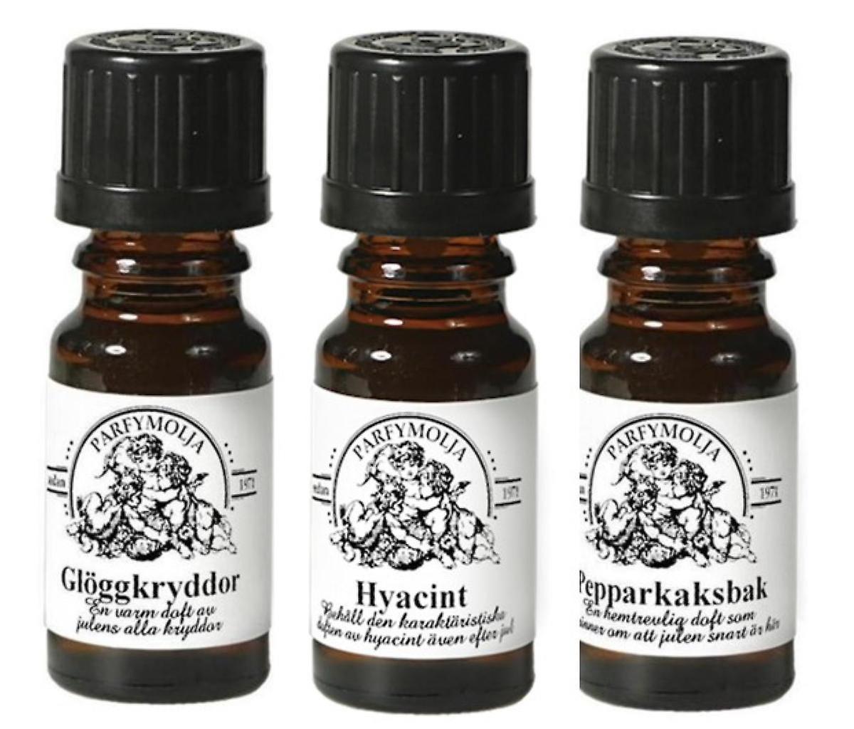 Fragrance Oil Christmas Orange Cinnamon Gingerbread 3-pack Interlam