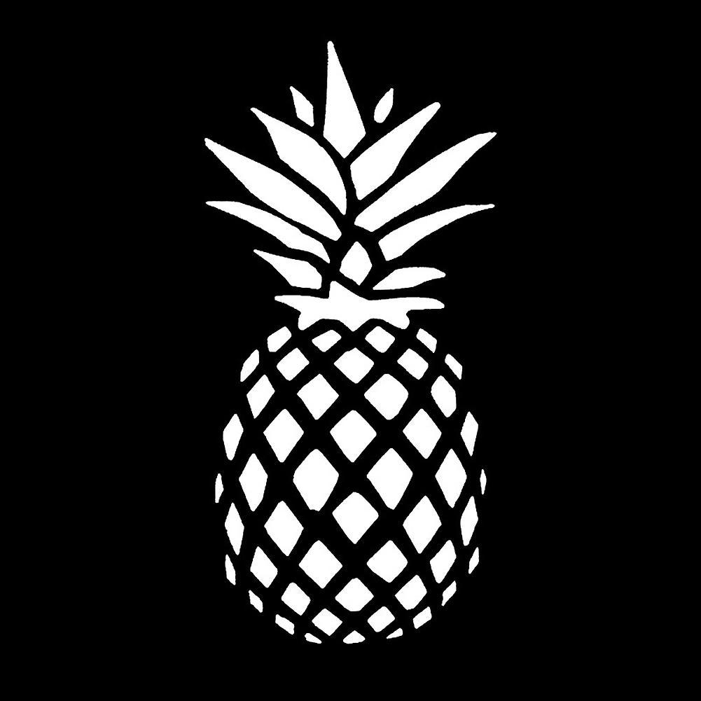 newmerun Fashion Family Car Styling Window Door Decal Pineapple Pattern Sticker Decor White