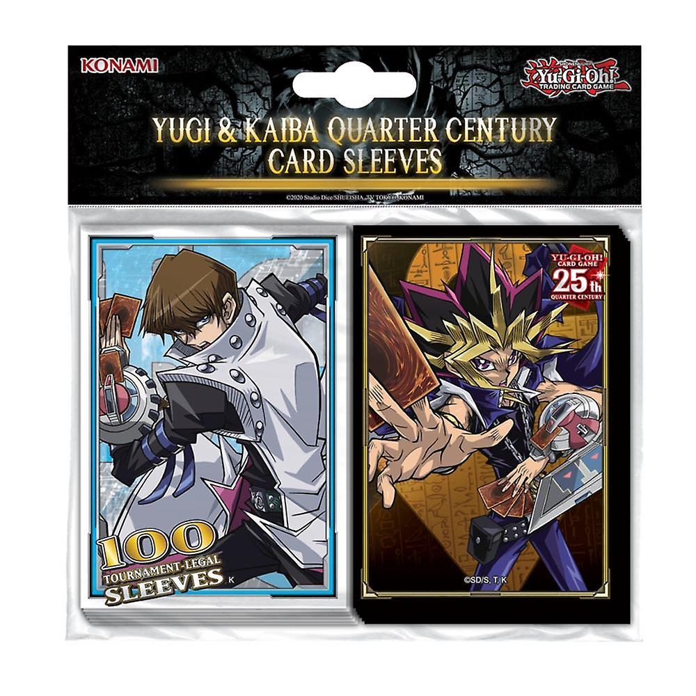 Yu-Gi-Oh! New High Quality Konami Yu-Gi-Oh! Yugi & Kaiba Quarter Century Card Sleeves