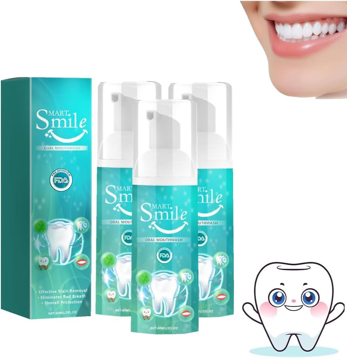 Antbaba Smart Smile Oral Mouthwash, Herbal Brightening Oral Repair Foam, Teeth Whitening Foam, Teeth Whitening Toothpaste, Foam Toothpaste, Stain R...