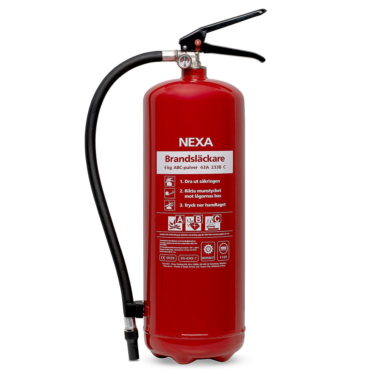 Nexa Fire extinguisher Red 6kg 43A