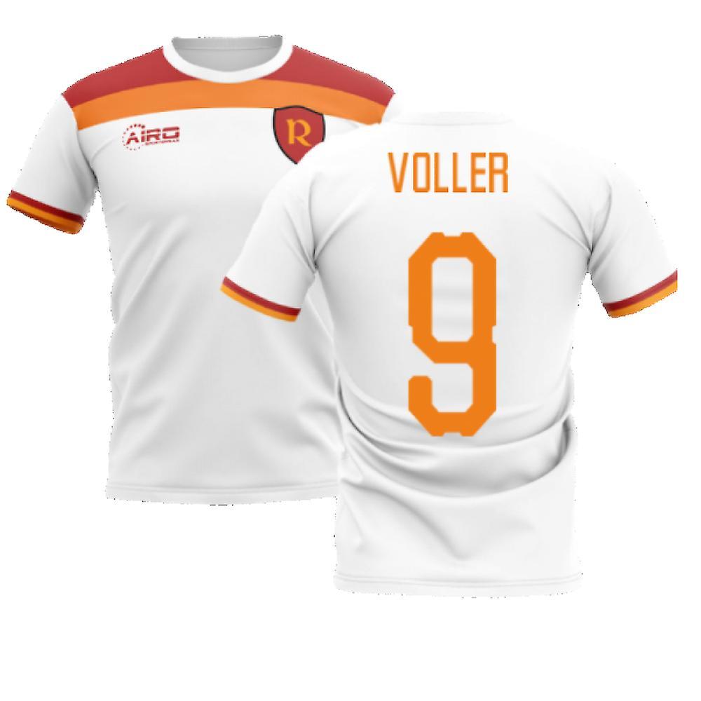 Airo Sportswear 2023-2024 Roma Away Concept Football Shirt (VOLLER 9) White XL 46-48 inch Chest (112-124cm)