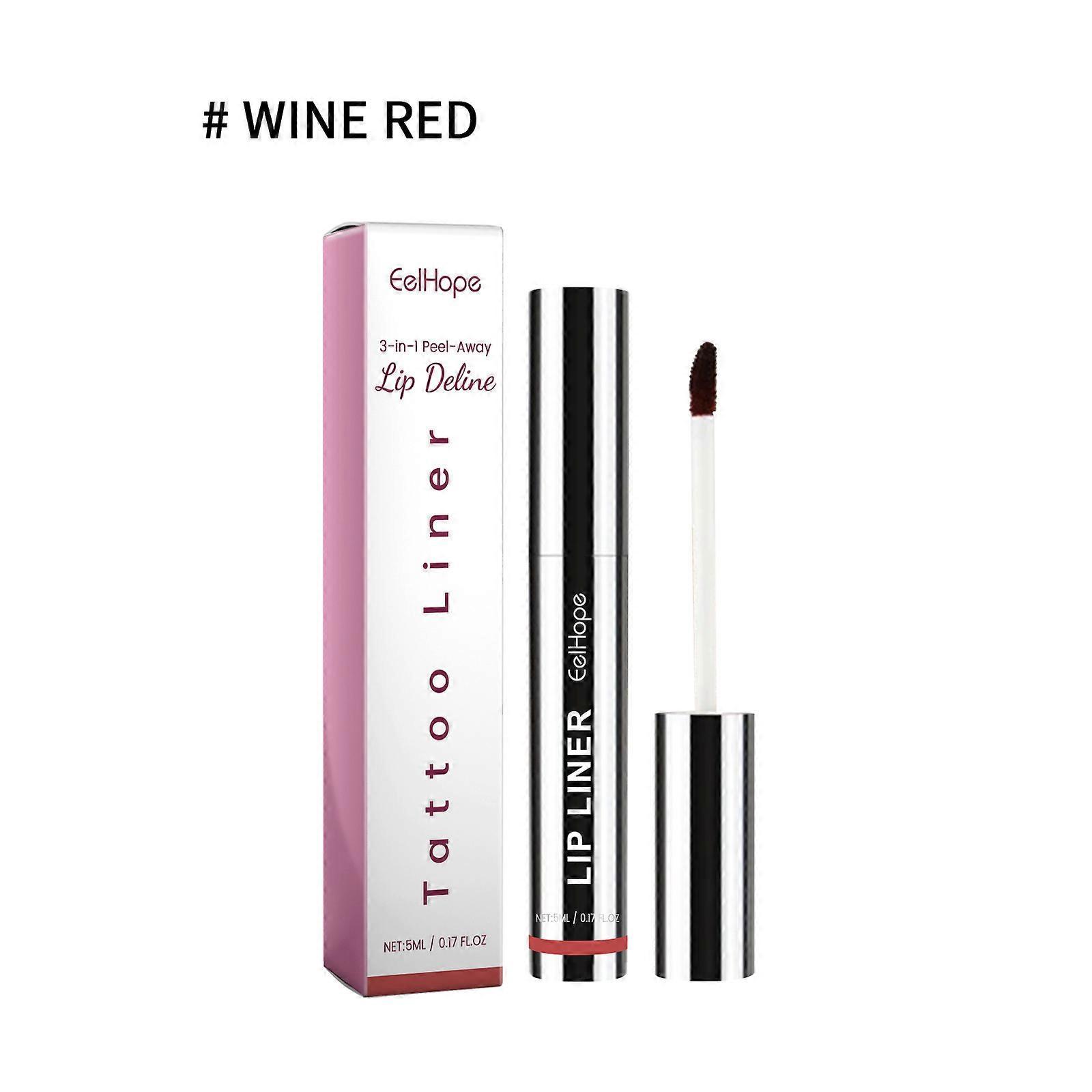 Unbrand Lip Liner Peel Off Lip Liner Tattoo, Lip Liner Stay, Peel Off Lip Stain, Long Lasting Lip Stain Infused With Hyaluronic Acid & Vitamin E Da...