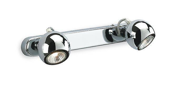 Firstlight Lighting Magnetic 2 Light Spotlights Bar Light Chrome, GU10