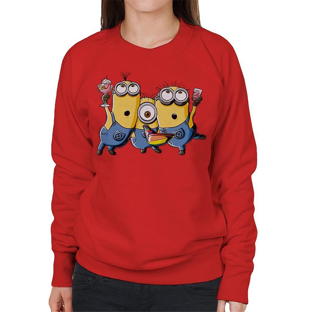 Despicable Me Minions Party Women's Sweatshirt Red Large