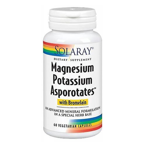 Solaray Magnesium Potassium Asporotates, 60 Caps (Pack of 1)