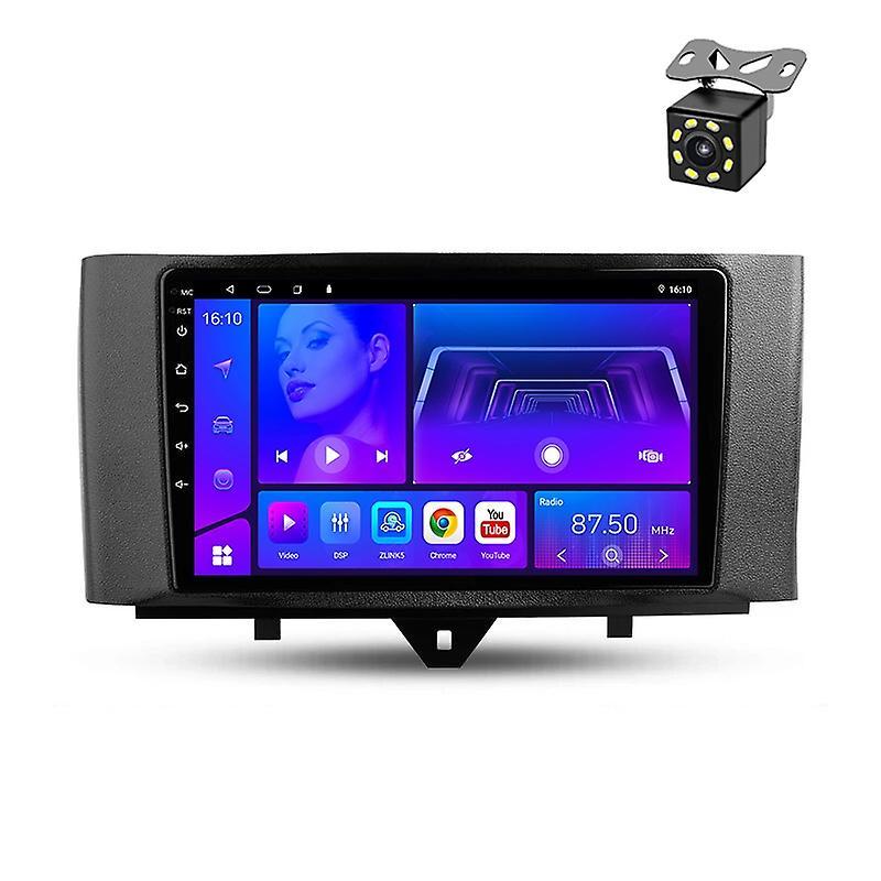 JIULUNET For Mercedes Benz Smart Fortwo 2006 2007 2008 2009 2011-2015 Car Radio Player Android 2 Din Carplay