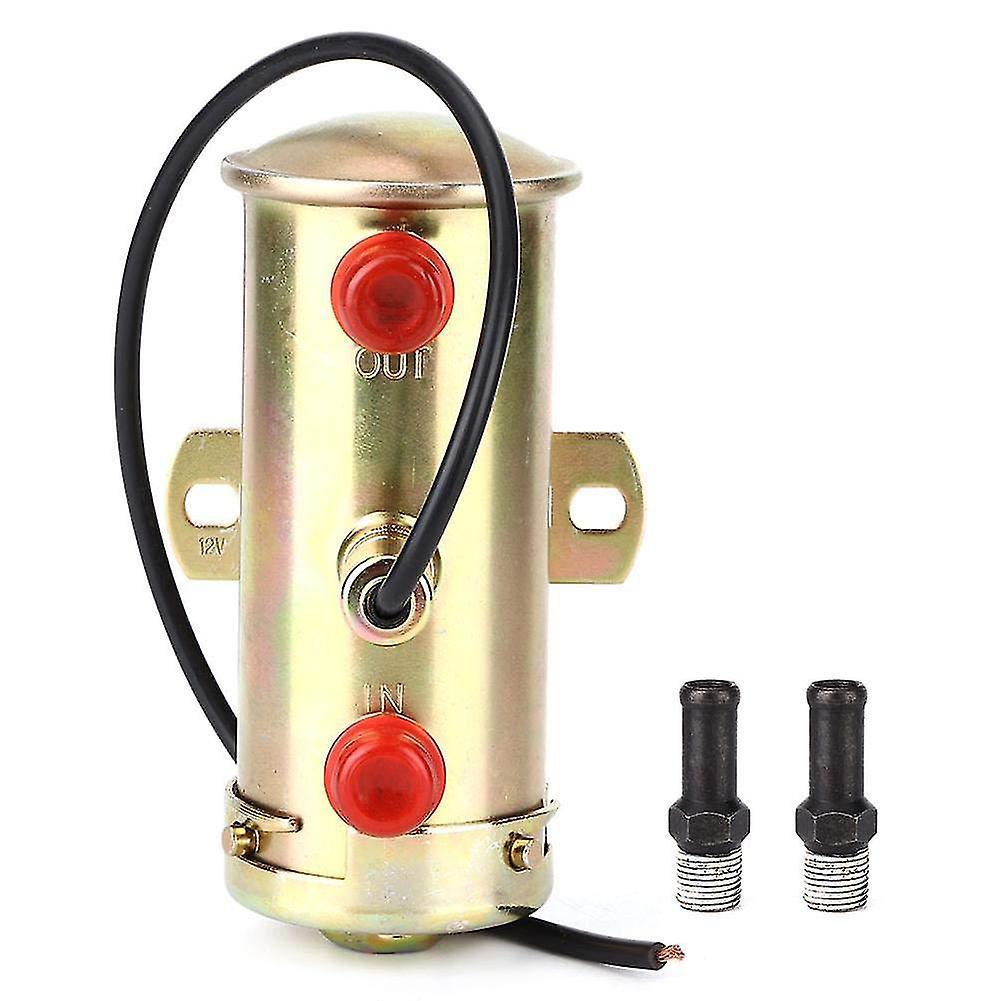 Fuel Pump, 12v Copper Universal Auto Car Electric Fuel Pump Modification Accessory Part -ZHENV