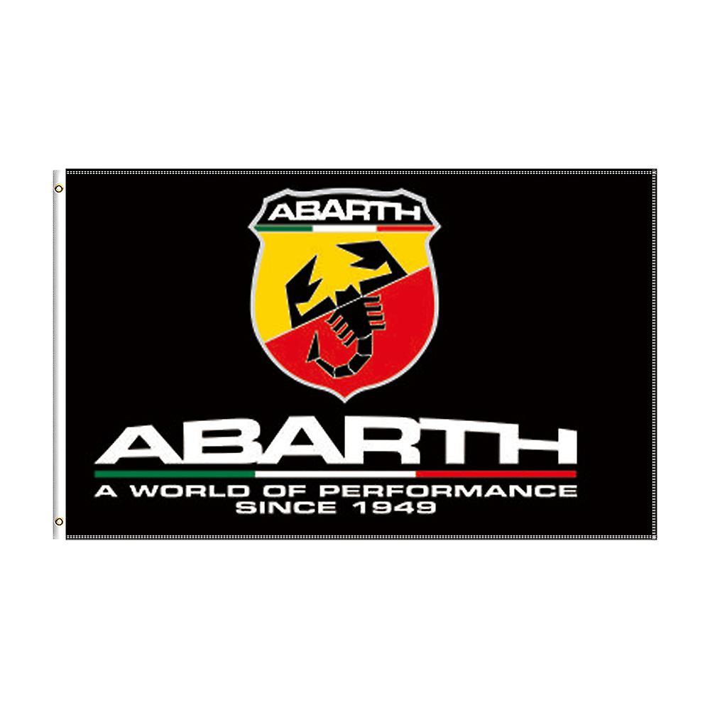 Bicaco 3x5 Ft Fiat Abarth Flag Polyester Printed  Car Banner For Decor 150x240cm A-1377