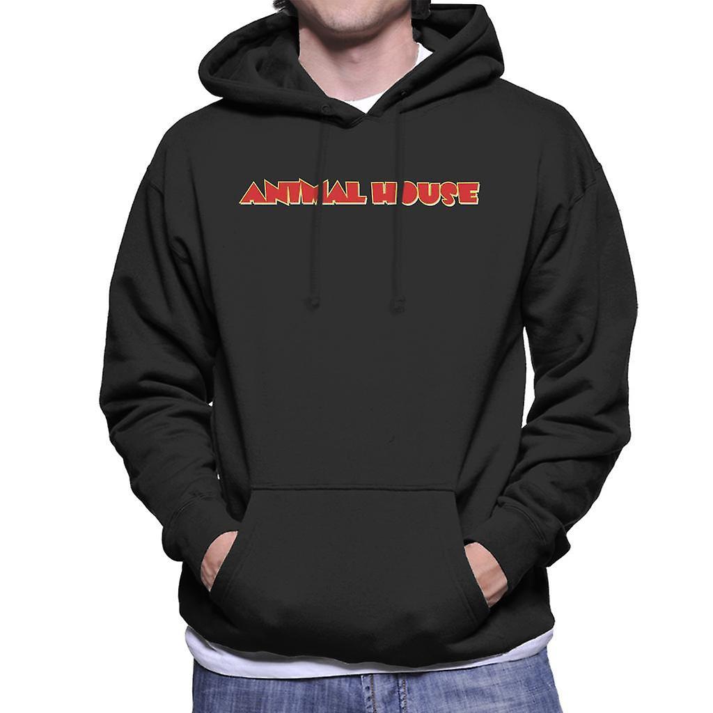 Animal House Classic Red Logo Men's Hooded Sweatshirt Black Small