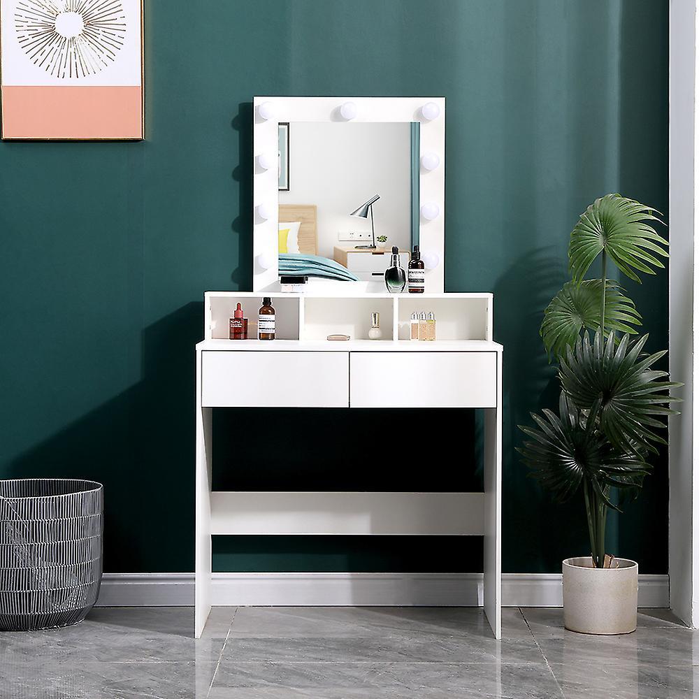 Living And Home Makeup Dressing Table With Lighted Mirror