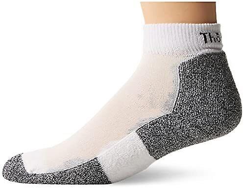 Thorlos Micro Mini Cushioned Unisex Low Cut Running Socks, White L