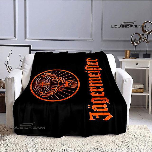 German Jaegermeister Logo Printed Blanket  Picnic Blanket Blankets For Beds Birthday Present Blankets For Beds  Cooling Blanket 25 130x150cm