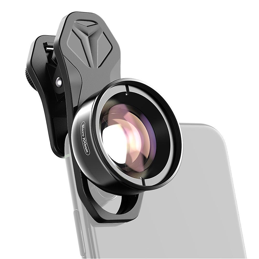 APEXEL APL-HB100mm Universal Smartphone Macro Lens 4K HD Phone Camera Lens No Distortion Blurry Back