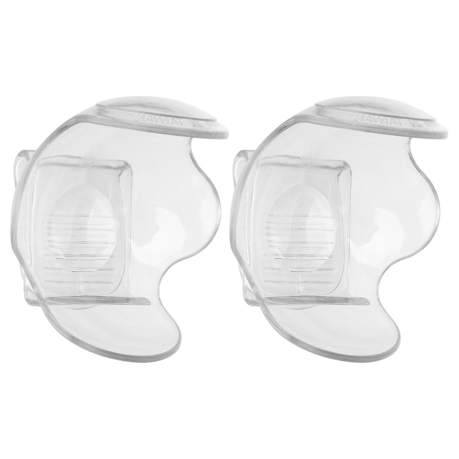 Tinksky 2pcs Tennis Clip Professional Tennis Waist Clip Transparent Clip Tennis Accessories Tennis Holder 7.7CM