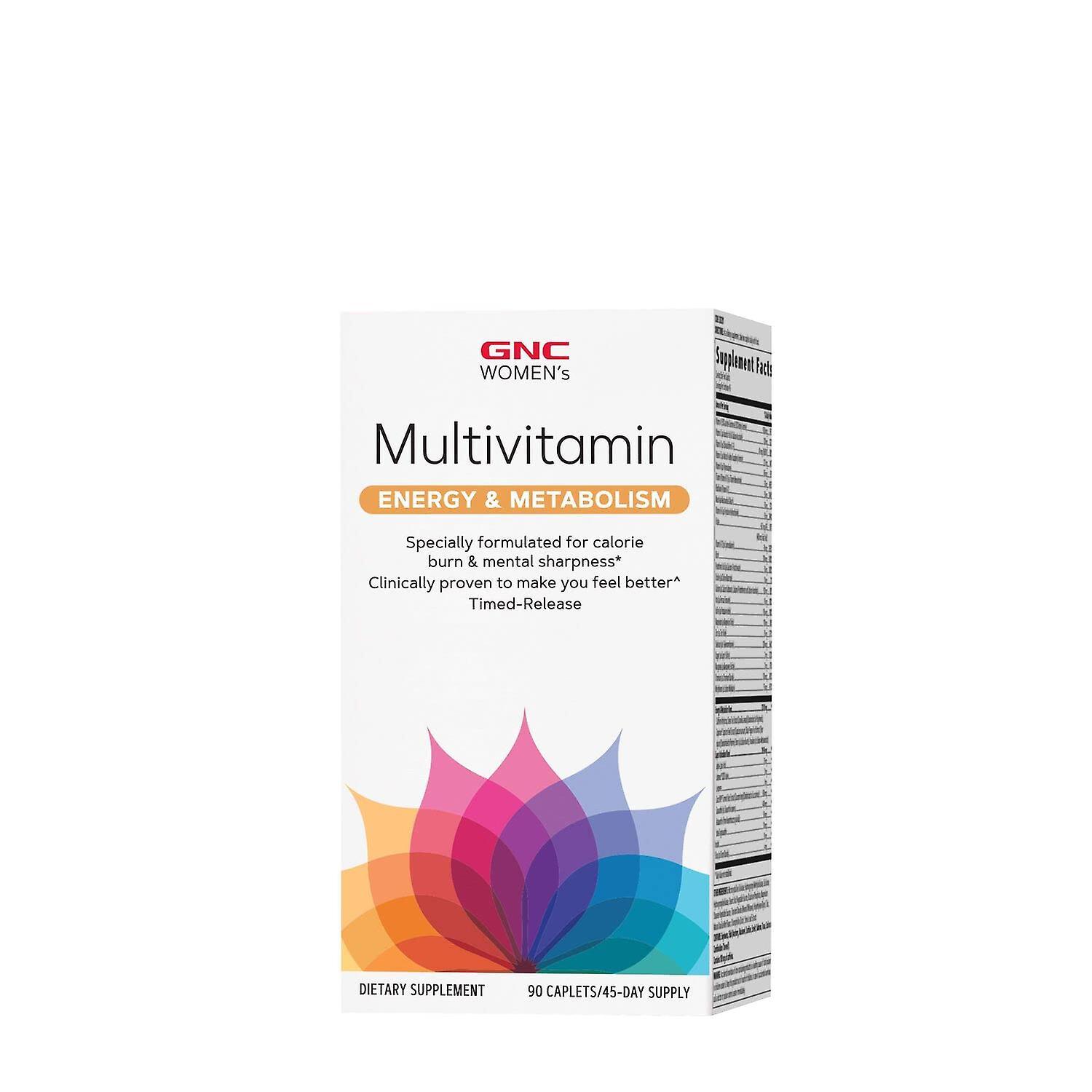 Gnc women's multivitamin energy & metabolism 90 caplets