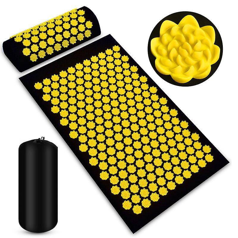 Massager Mat Shakti Mat Massage Yoga Mat Acupressure Relieve Stress Back Body Pain Spike Mat Acupuncture Massage Cushion  Yoga & Pilates Blocks Bla...