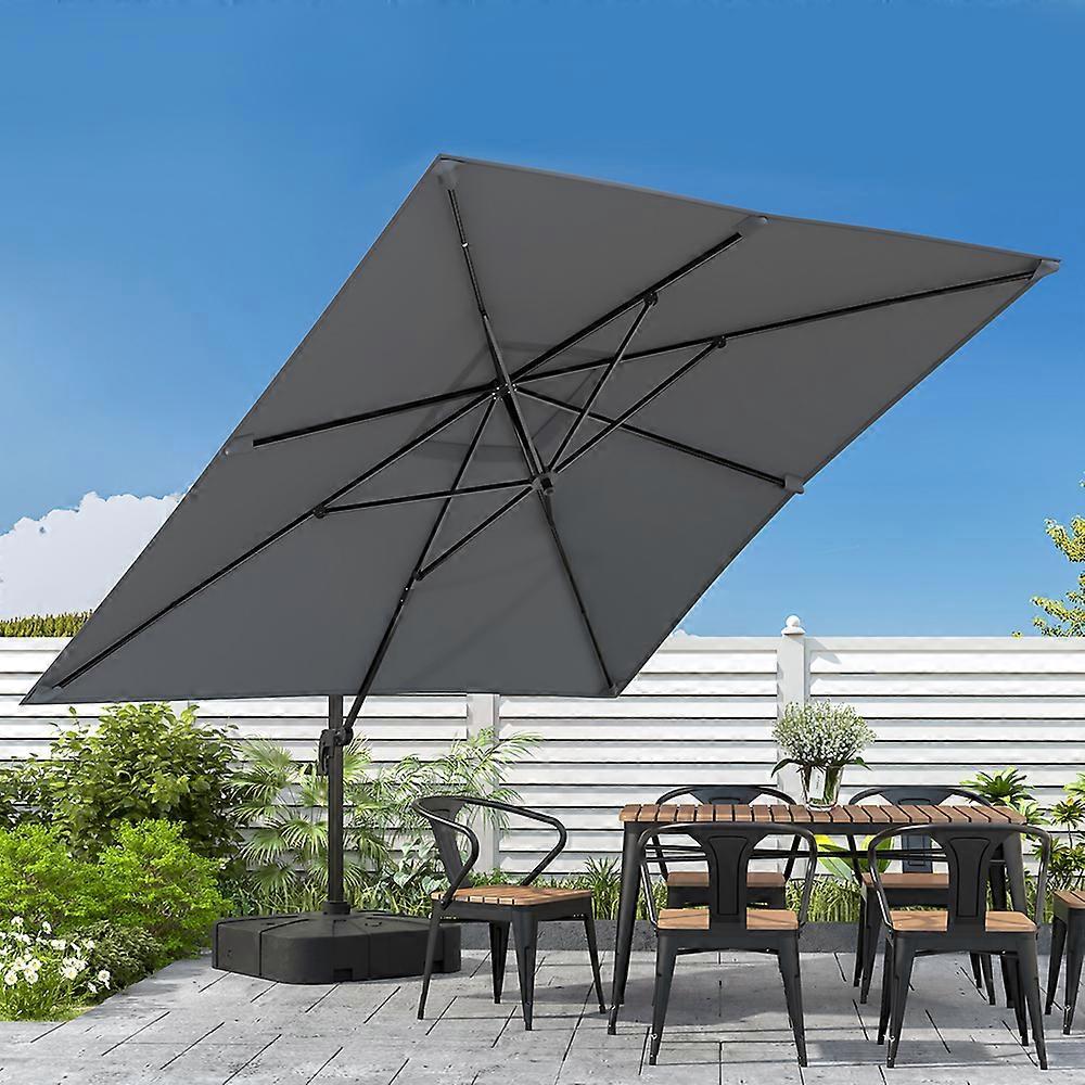 Living And Home 3 x 3M Garden Umbrella with Square Base