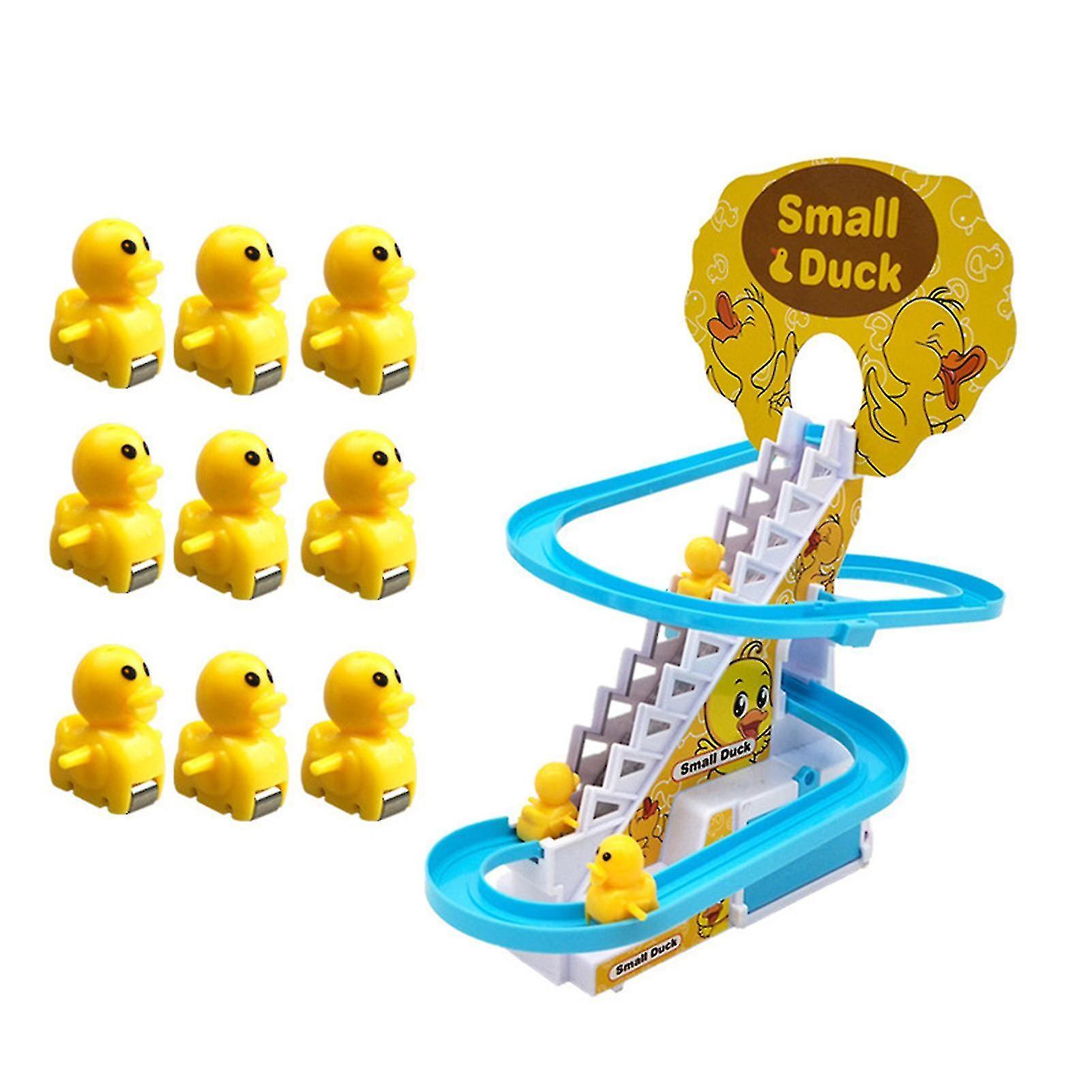 Electric Duck Climbing Stairs Toy A Fun Roller Coaster Toy With 6 Duck Toys And A Race Track Puzzle Assembly Toy Children's Toy @bugu 2