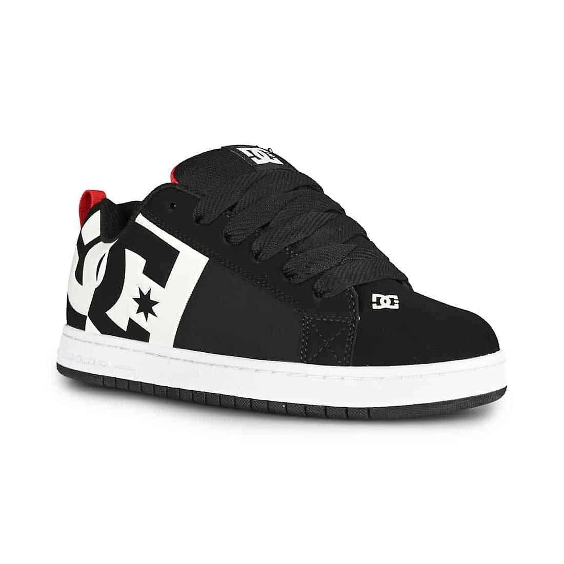 DC Shoes DC Court Graffik SQ Skate Shoes - Black/White/Red UK 8.5 / EU 42.5