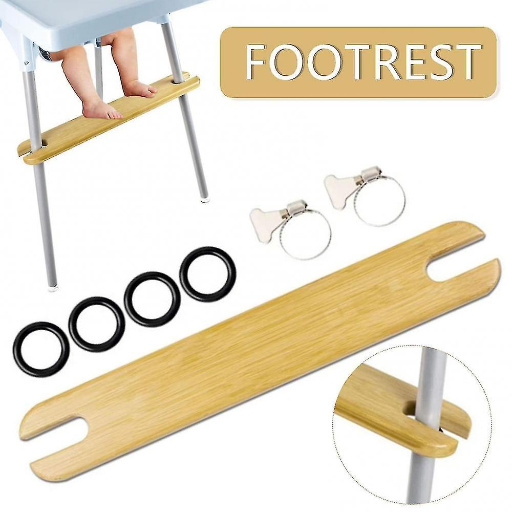 Bean Easter Wooden Footrest High Chair Footrest Comfortable Support  For 4.2cm Long Chair