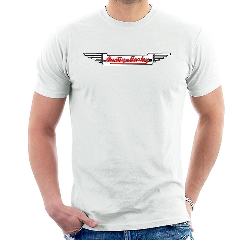 Austin Healey Logo British Motor Heritage Men's T-Shirt White XX-Large