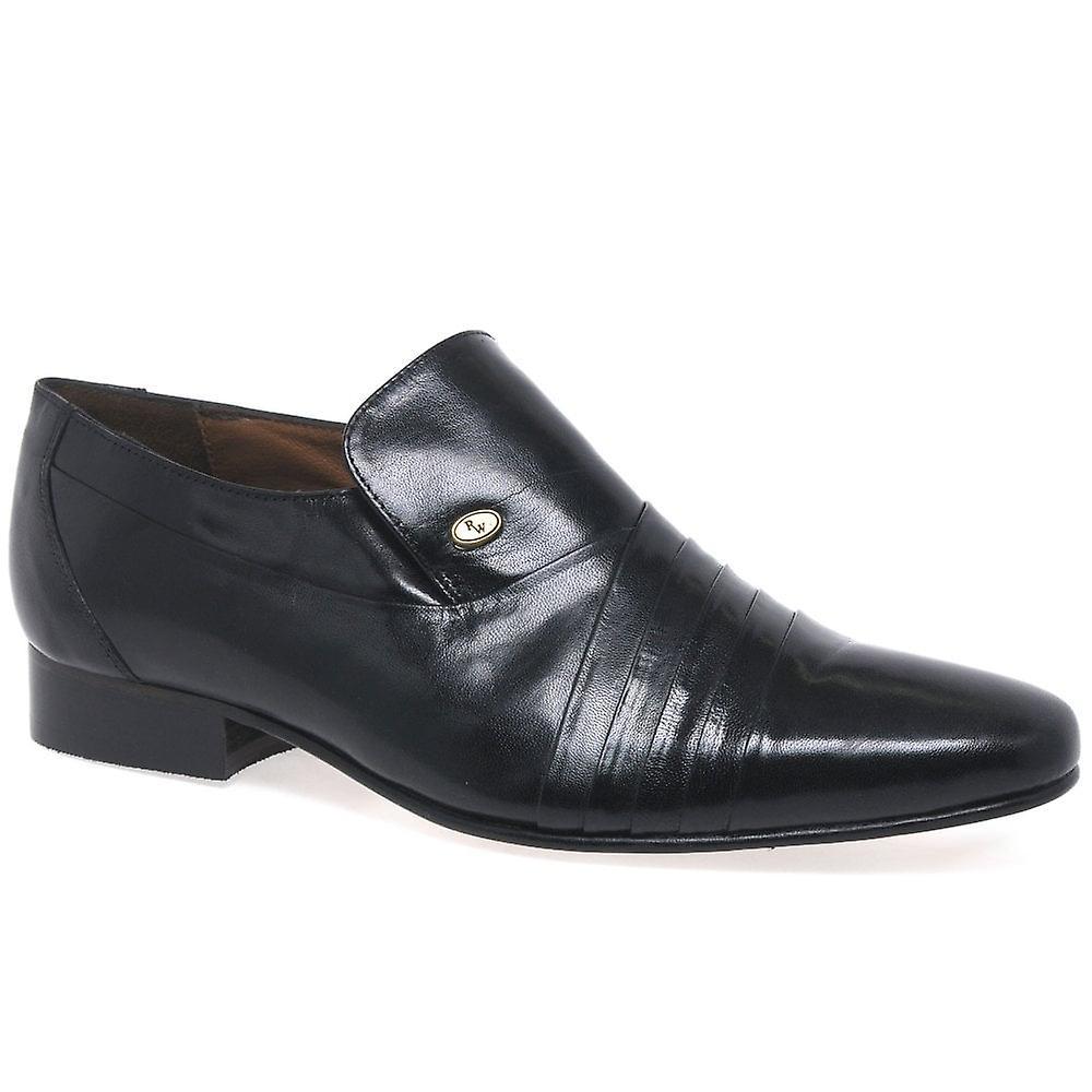 Rombah Wallace Warwick Black Leather Formal Slip On Uk 9.5