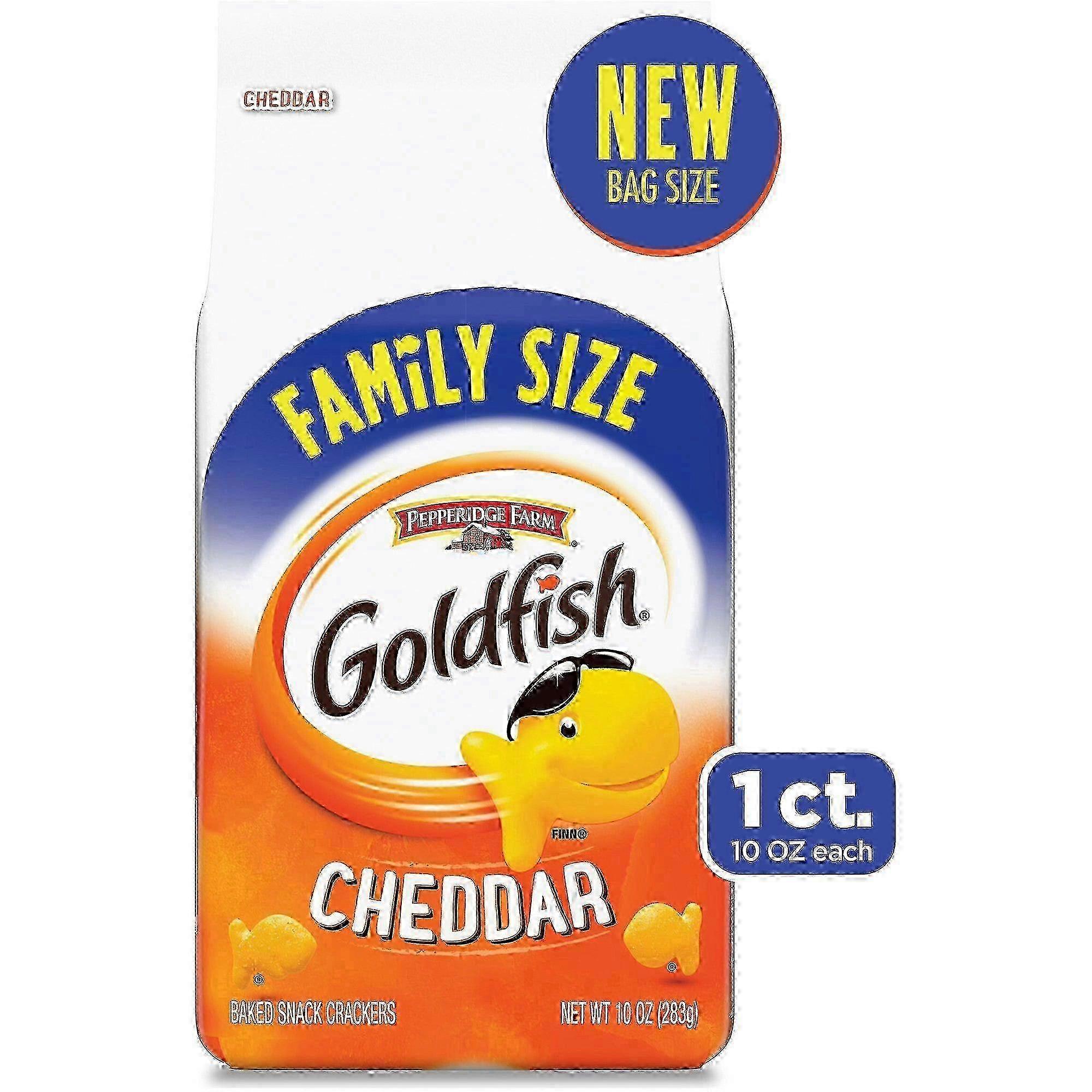 Pepperidge Farm Family Size Cheddar Goldfish Snack Crackers, 10 Oz