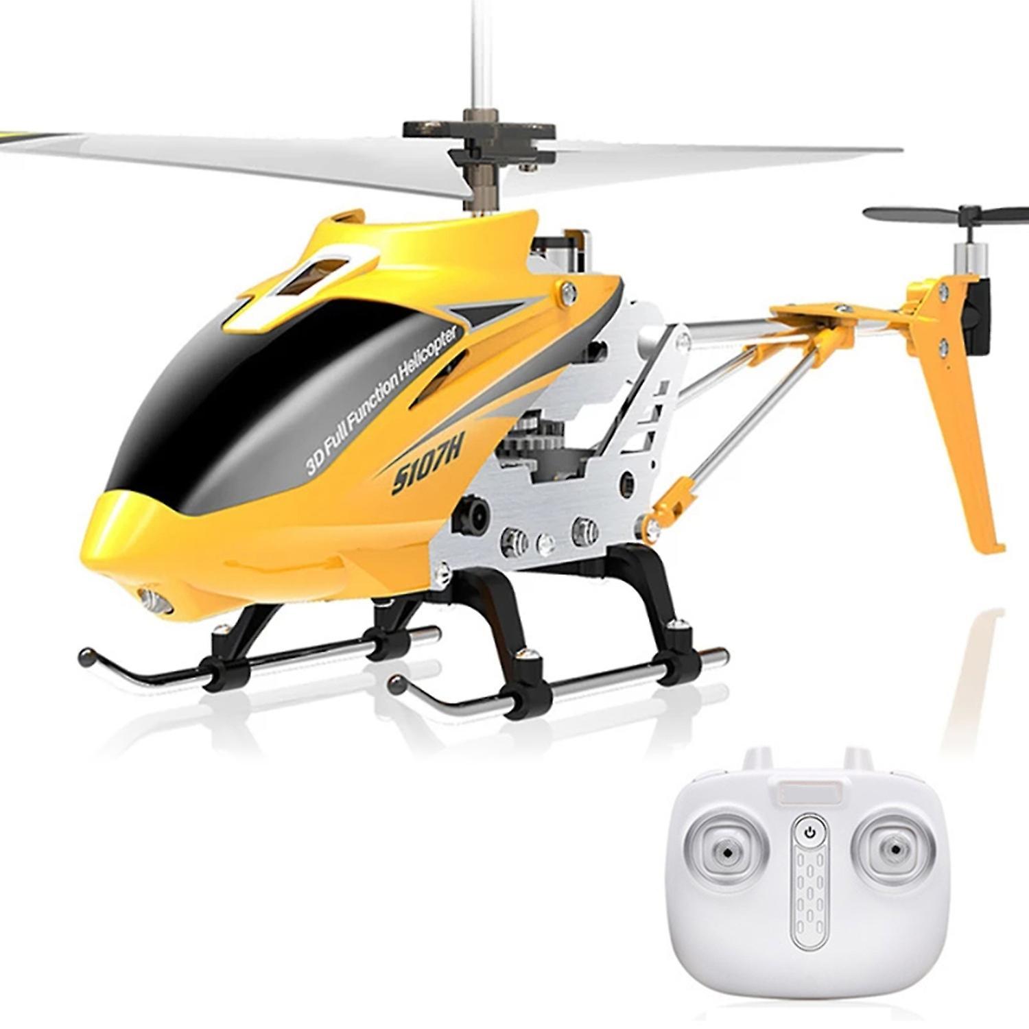 SYMA RC Helicopter Remote Control Helicopter Mini RC Toy For Kids Auto-hover Gyro Stabilization One- Yellow