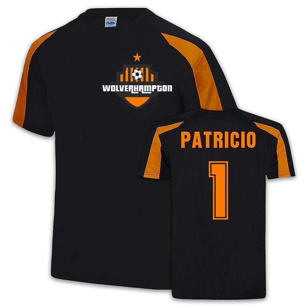 UKSoccerShop Rui Patricio Wolves Sports Training Jersey (Black) XL (45-48 inch)